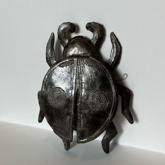 Haitian Recycled Steel Drum Ladybug - Picture 5 of 6